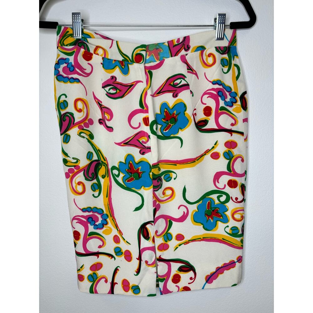 David Hayes 100% silk pencil skirt
￼